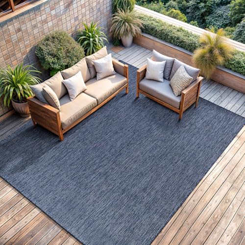 Outdoor Rug 10x14 Modern Area Rugs for Large Indoor and Outdoor Patios and Porches (140 Sq Ft)