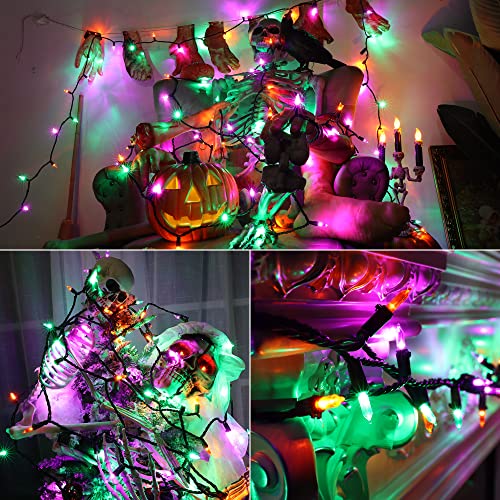Purple Green Orange Halloween Light Connectable