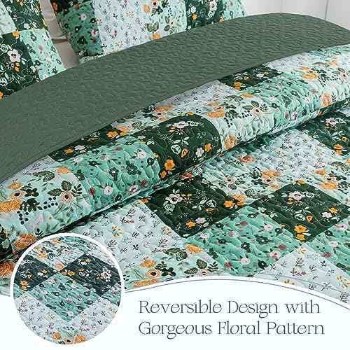 Reversible Boho Quilts Full Size Green