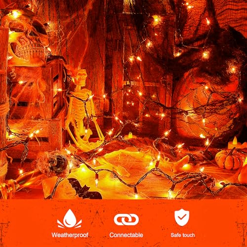 Halloween Orange String Lights (13 Foot)