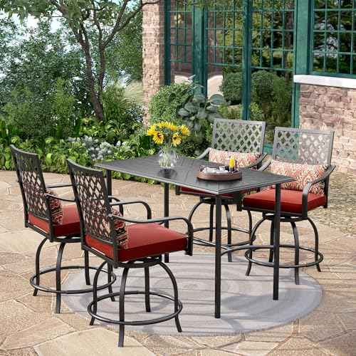 Outdoor Patio Bar Set for 4