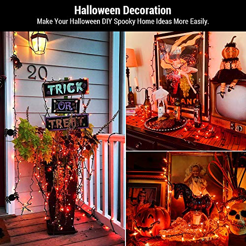 Orange Lights 150 Count 34.8ft Incandescent Halloween Light String