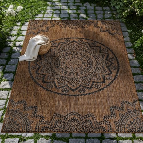 Outdoor Rug 6x9 Modern Area Rugs for Indoor and Outdoor Patios and Porches