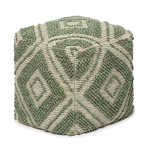 Pouf with Filler Cube Bean Bag Pouffe