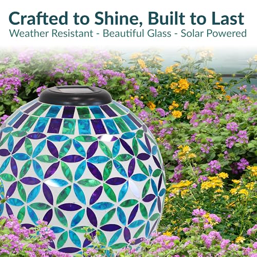 Sunnydaze Solar Gazing Ball for Garden (2 Count)