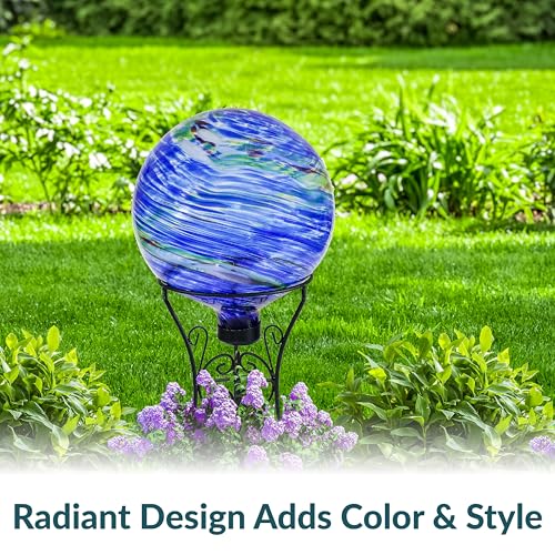 Sunnydaze 10" Glass Gazing Ball for Garden
