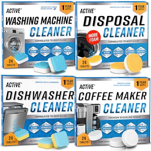 Washer Dishwasher Disposal & Coffee Cleaner Tablets (96 Count)