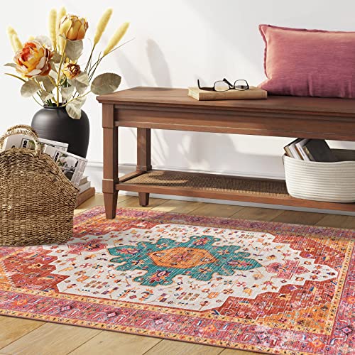 Ultra Thin Washable Vintage Area Rug