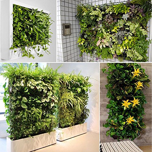 64 Pockets Wall Planter Breathable Vertical Garden Planter Grow Bag