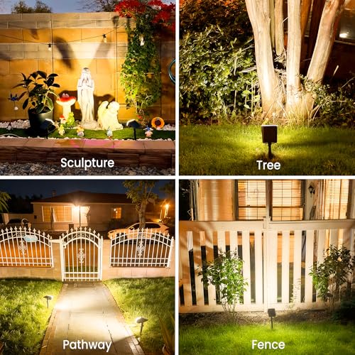 Solar Spot Lights Outdoor Waterproof (4 Count)