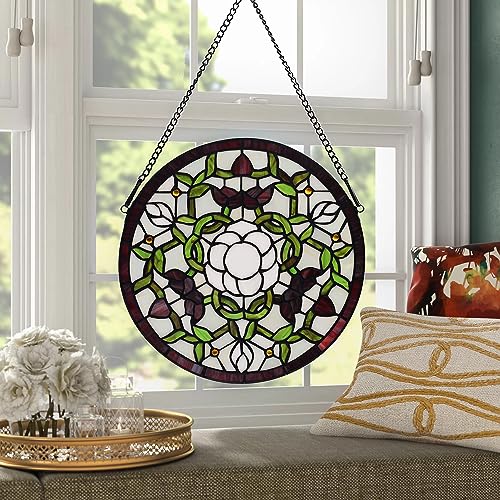 Handcrafted Stained Glass Window Panel