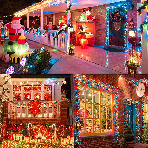 2PACK 50 Count 13FT Multicolor Mini String Lights with White Wire