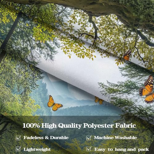 Green Nature Forest Tapestry 60x44 Inch