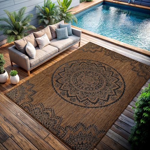 Outdoor Rug 6x9 Modern Area Rugs for Indoor and Outdoor Patios and Porches