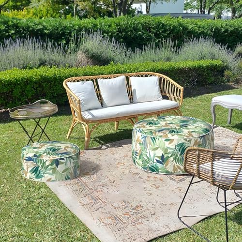 Inflatable Stool Ottoman Footrest with Handle
