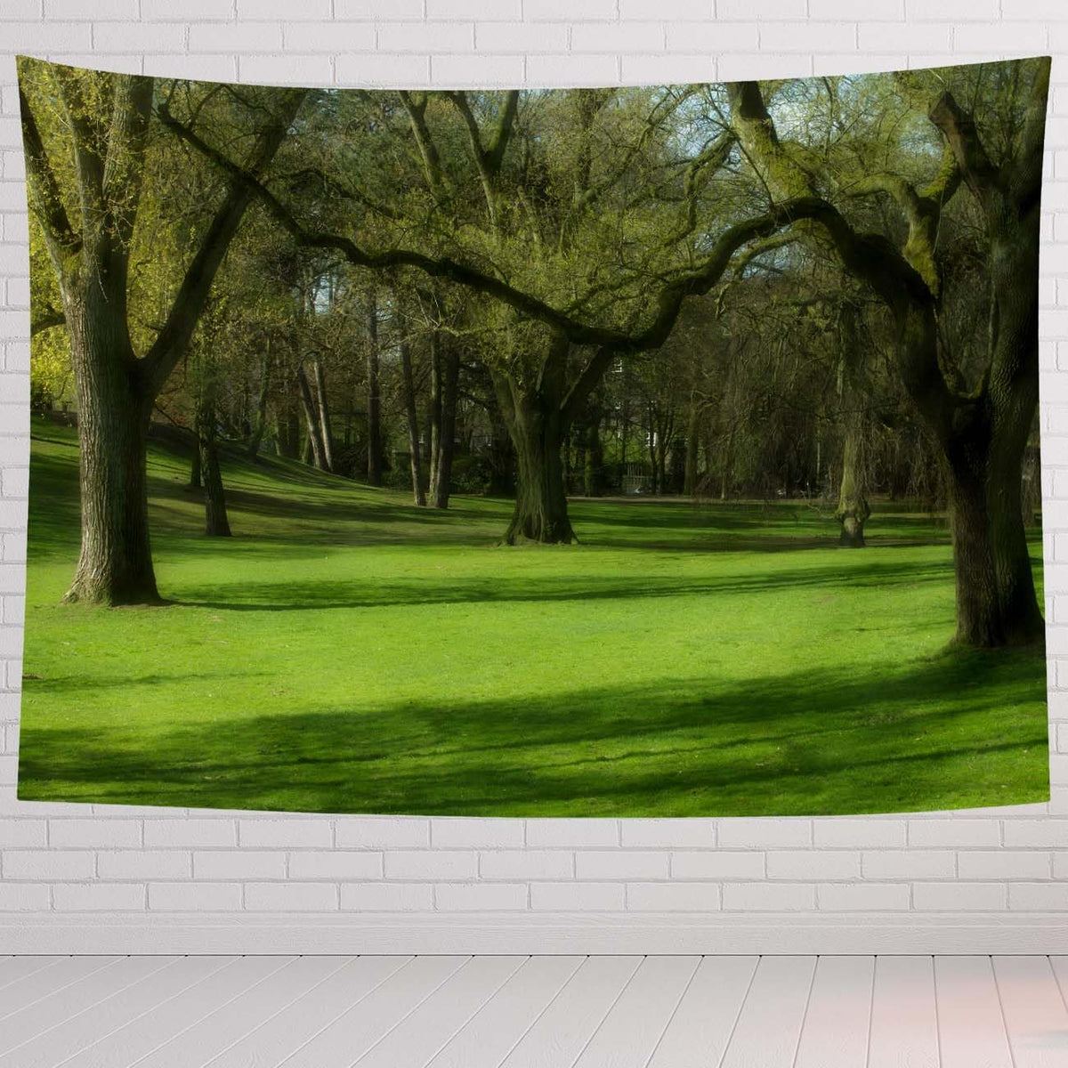 Landscape Tapestry For Bedroom Landscape Of Kings Park Green And Nature Scene Tapestries Wall Hanging For Living Room Dorm Office 60×40 In - HavenBliss Decor