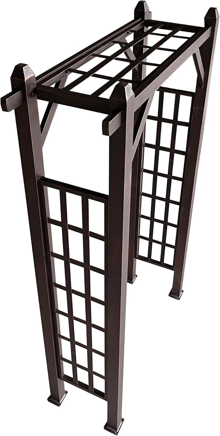 Bronze Modern Aluminum Garden Arbor Arch