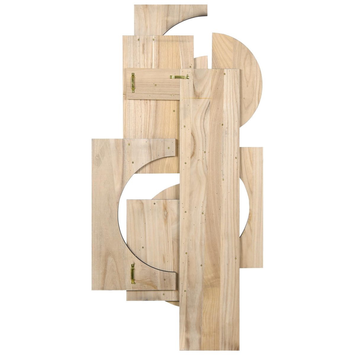 Luminus Dusk" Handmade Dimensional Solid Paulownia Wood Abstracts Wall Art (17 Count)