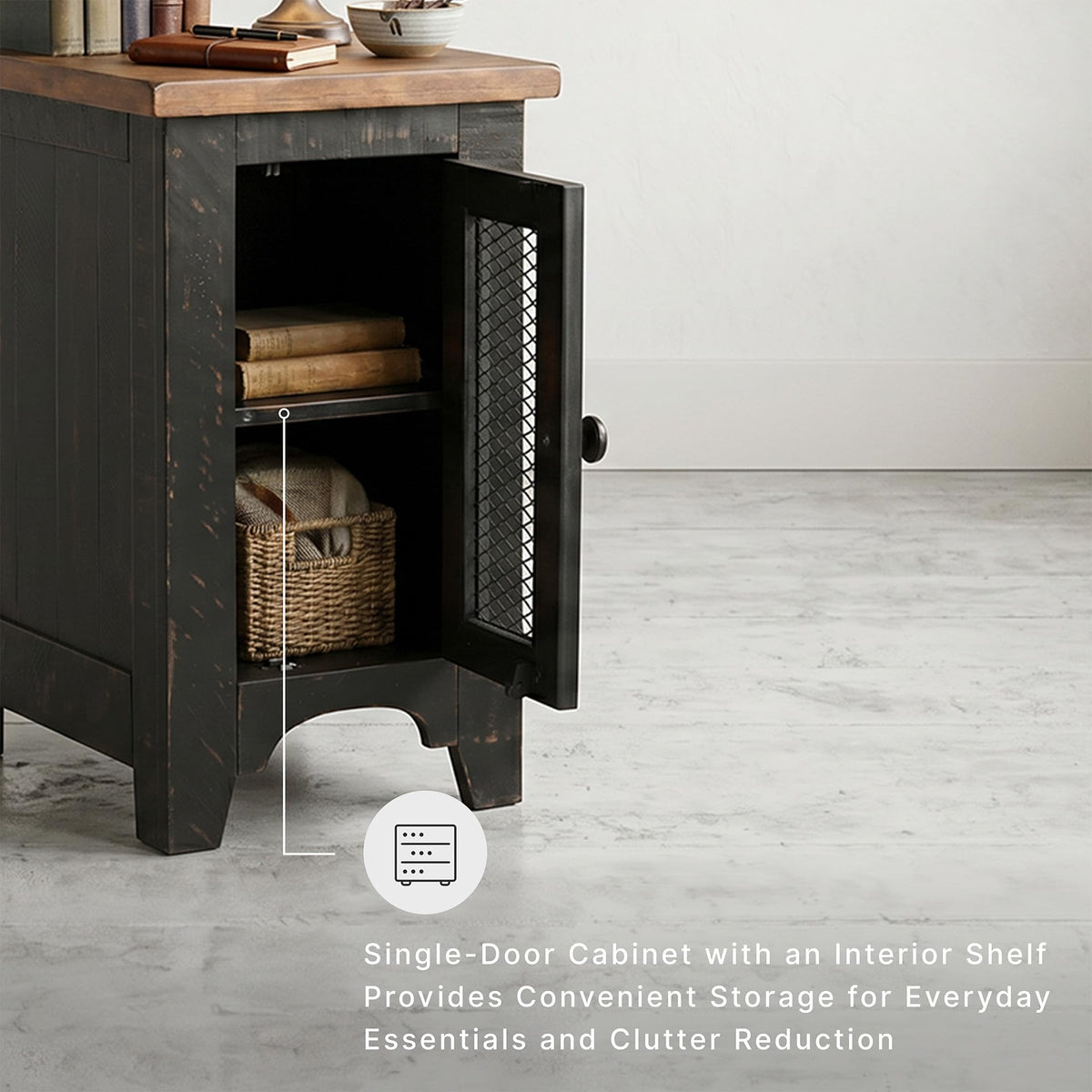 Valebeck Chairside End Table with Storage