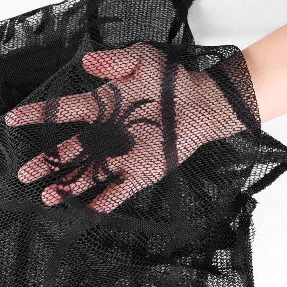 40 Inch Round Spider Web Lace Table Topper Black Halloween Spider Web Tablecloth Party Decoration