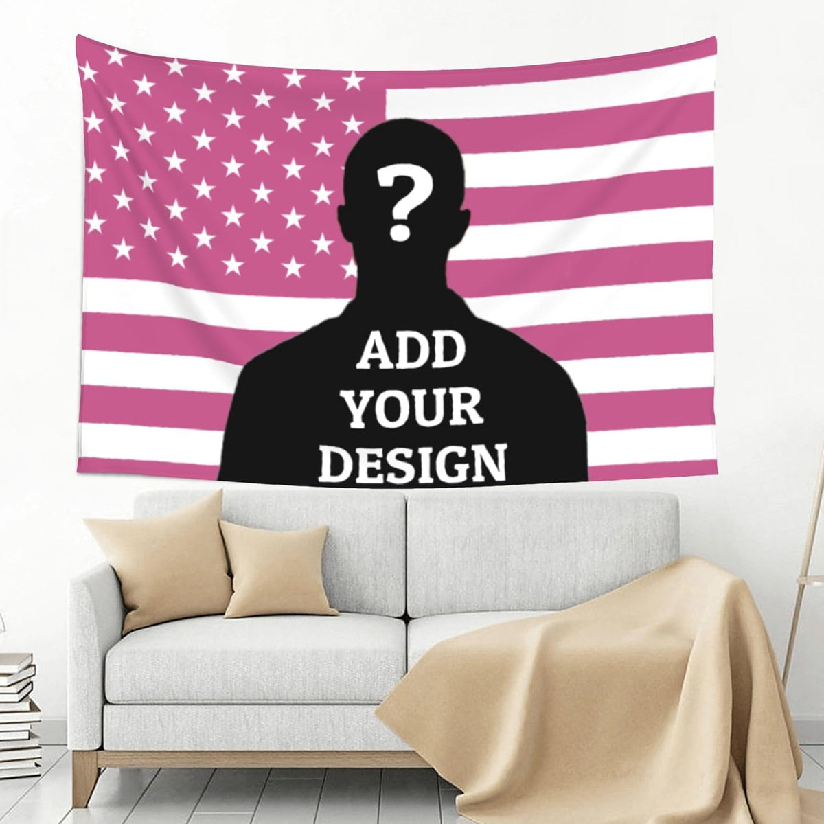 Custom Tapestry For Wall Bedroom Custom Backdrop Personalized Image Text Photo Customized Funny Tapestry Banners And Signs Mother's Day Vertical Tapestrys
