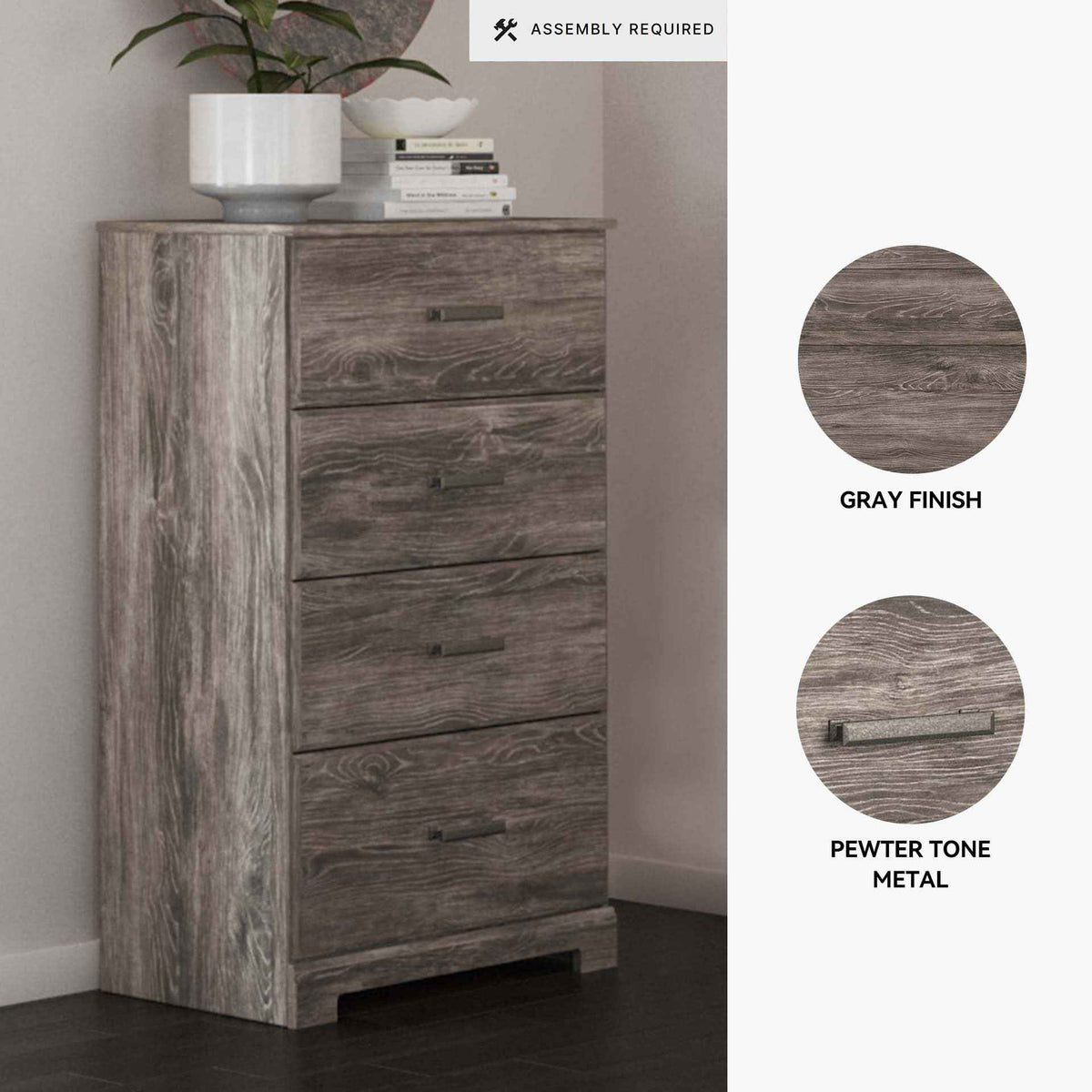 Ralinksi 4 Drawer Dresser Chest