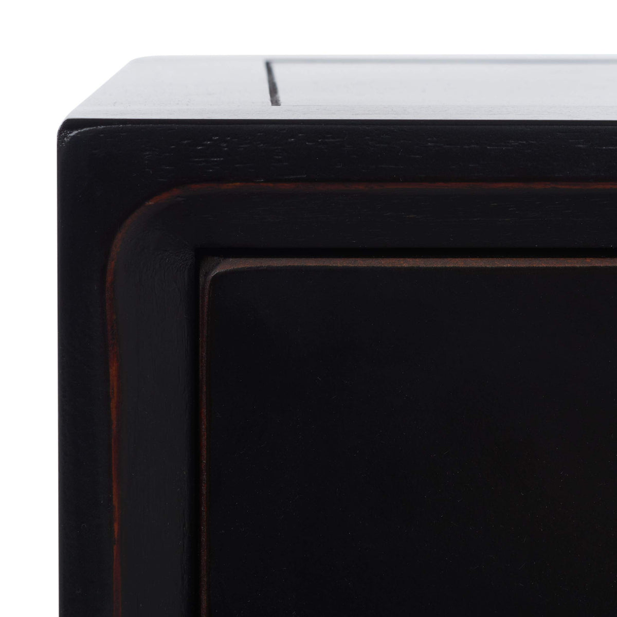 American Homes Collection Siobhan Black Accent Table