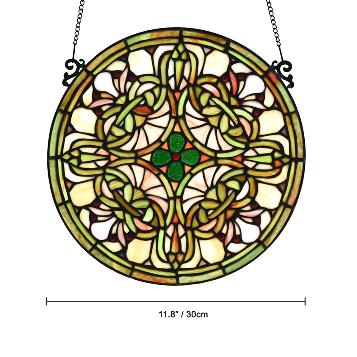 Tree of Life Tiffany Style Stained Glass Window Panel
