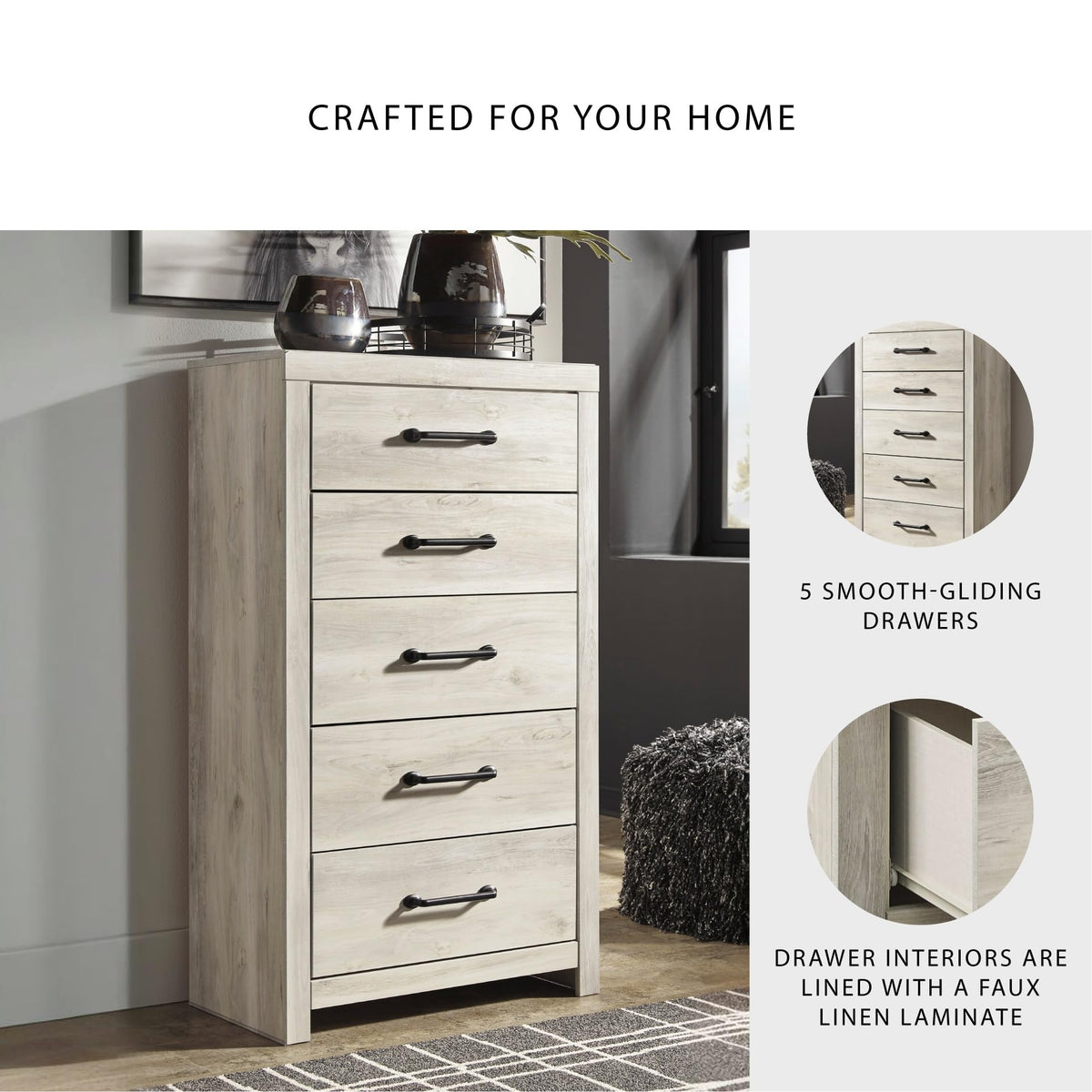 Cambeck 5 Drawer Chest of Drawers