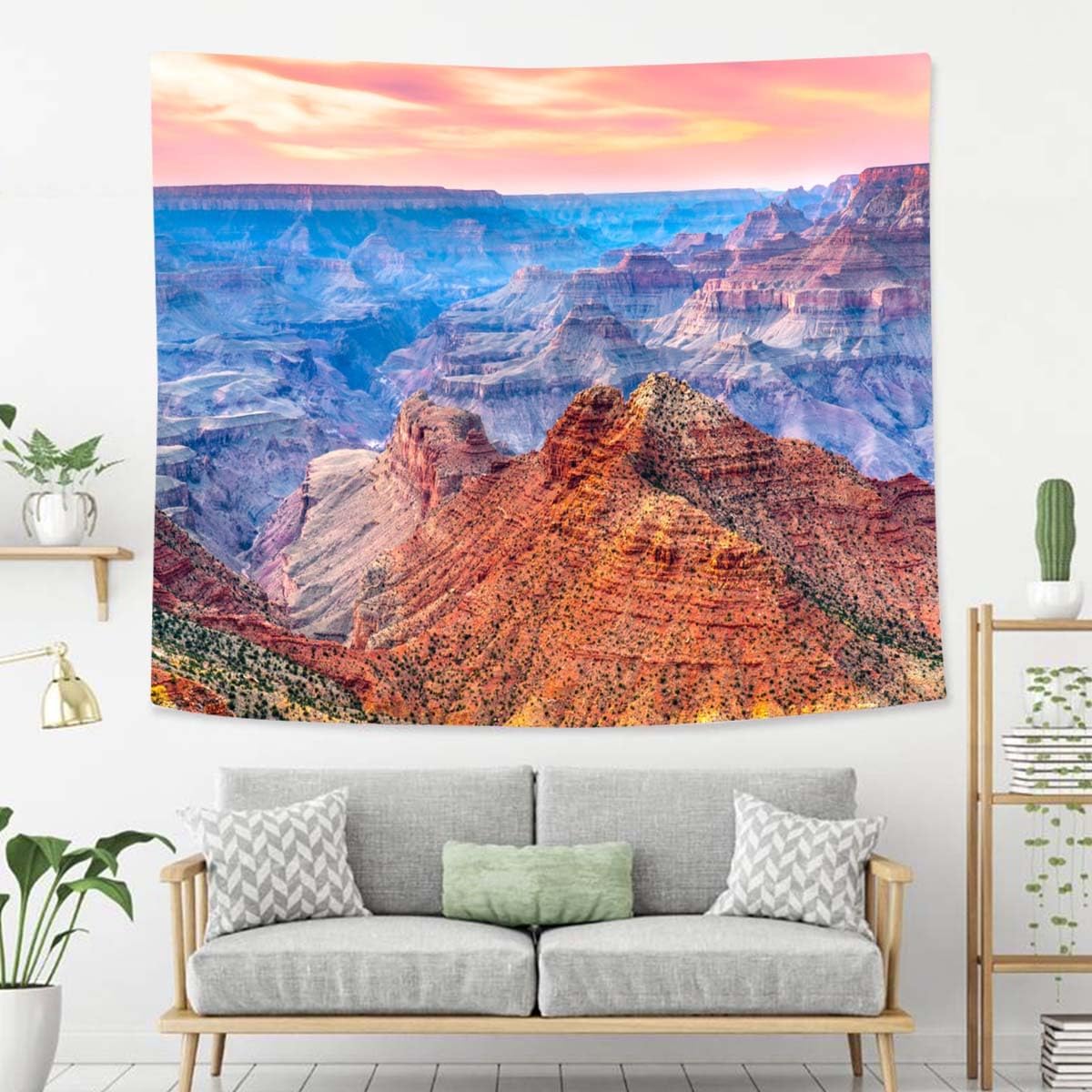 Canyon Tapestry For Bedroom Grand Canyon Arizona United States Of America Tapestries Wall Hanging For Living Room Dorm Office 90×60 In - HavenBliss Decor