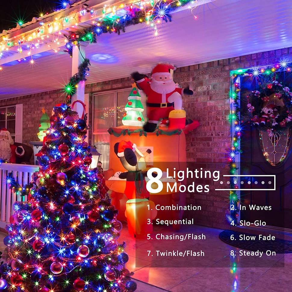 200 LED Multicolor Christmas Lights