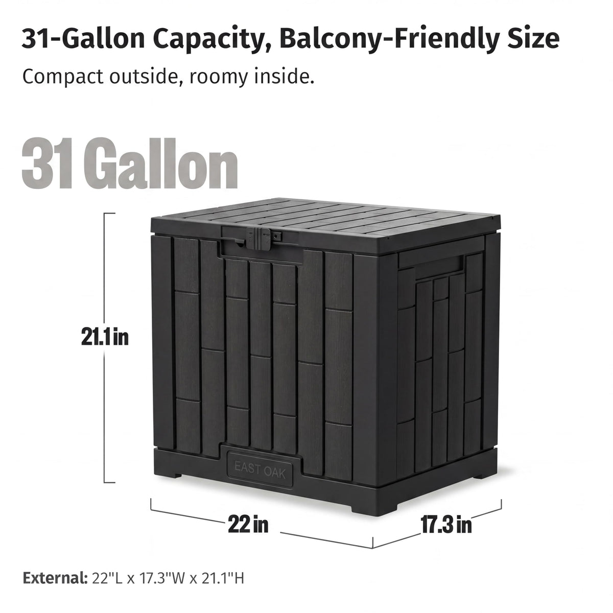 31 Gallon Outdoor Storage Box