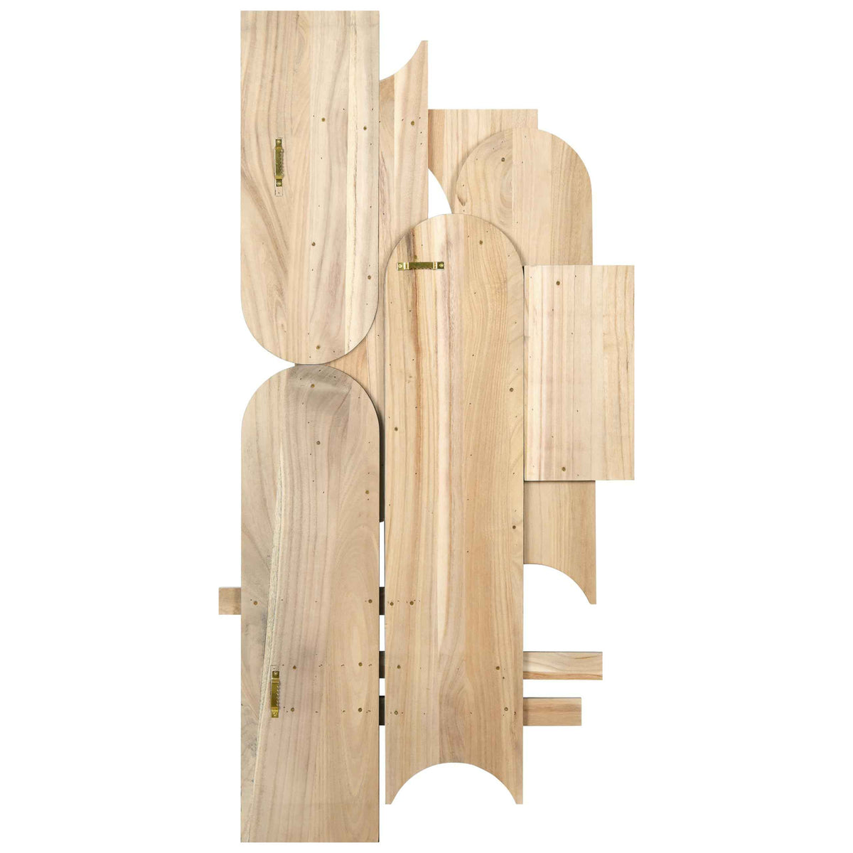 Honeyed Dusk I & II Hand Made & Hand Finished Dimensional Solid Wood Abstracts