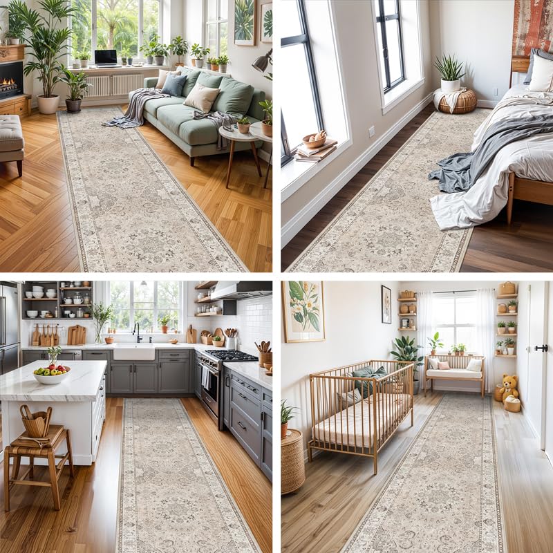 Hallway Washable Runner Rug (30.08 Sq Ft)