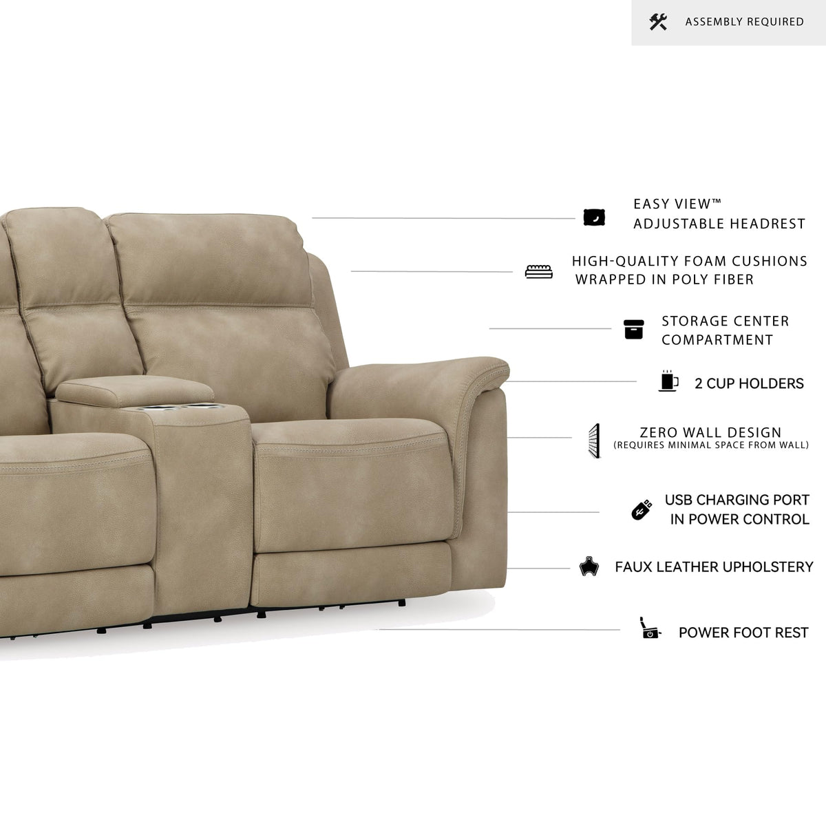 Next Gen Reclining Loveseat with Console