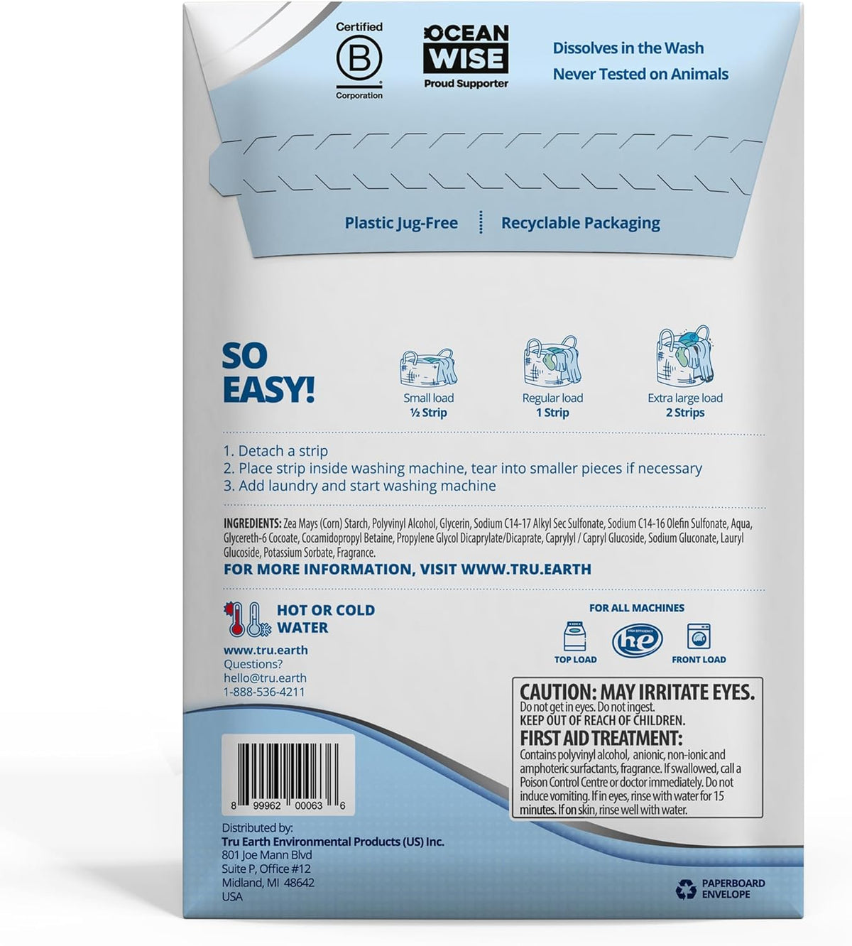 Tru Earth Platinum - Heavy Duty Laundry Detergent Sheets - Up to 64 Loads (32 Count), Fresh Linen Scent - Ultra-Concentrated Formula - Eco-Friendly Laundry Sheets - HavenBliss Decor
