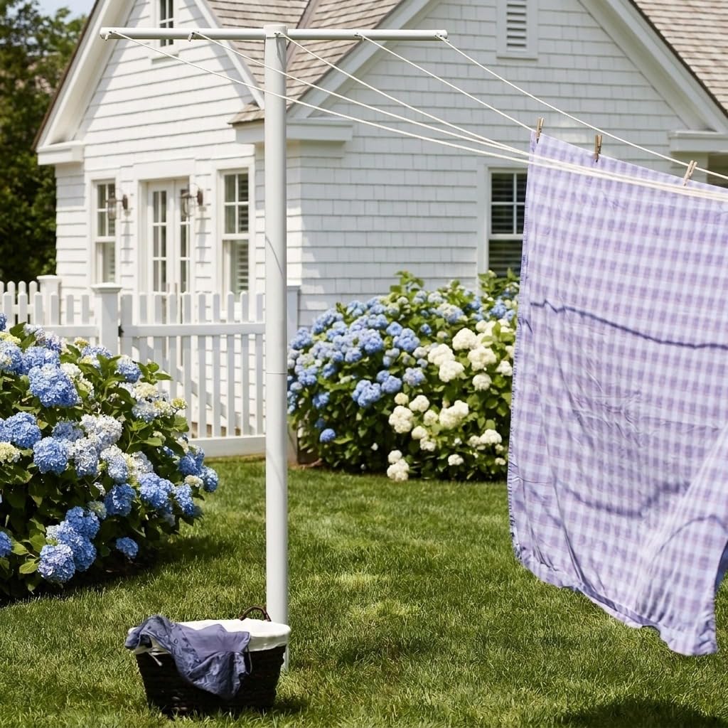 Mega Outdoor Clothesline T‑Post