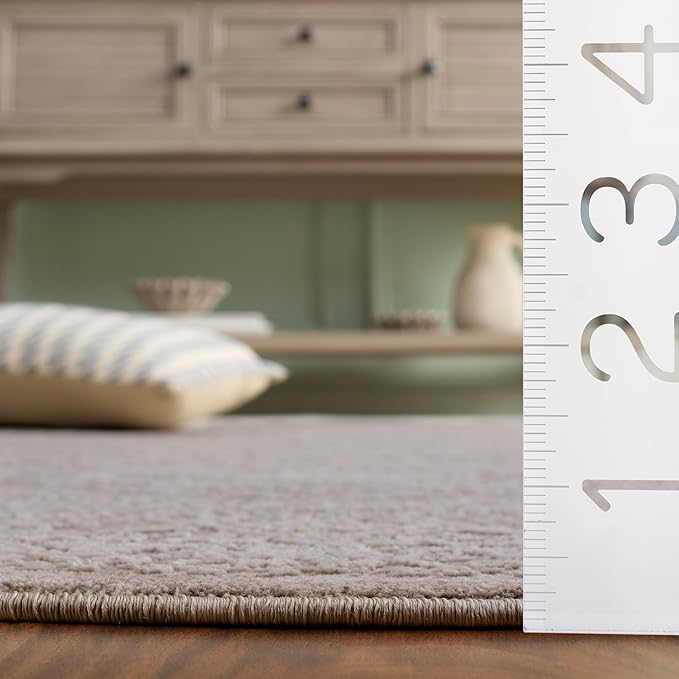 SAFAVIEH Reflection Collection Runner Rug - 2'3" x 22', Beige & Cream, Non-Shedding & Easy Cleaning, Ideal for Living Room, Dining, Bedroom (RFT668A)