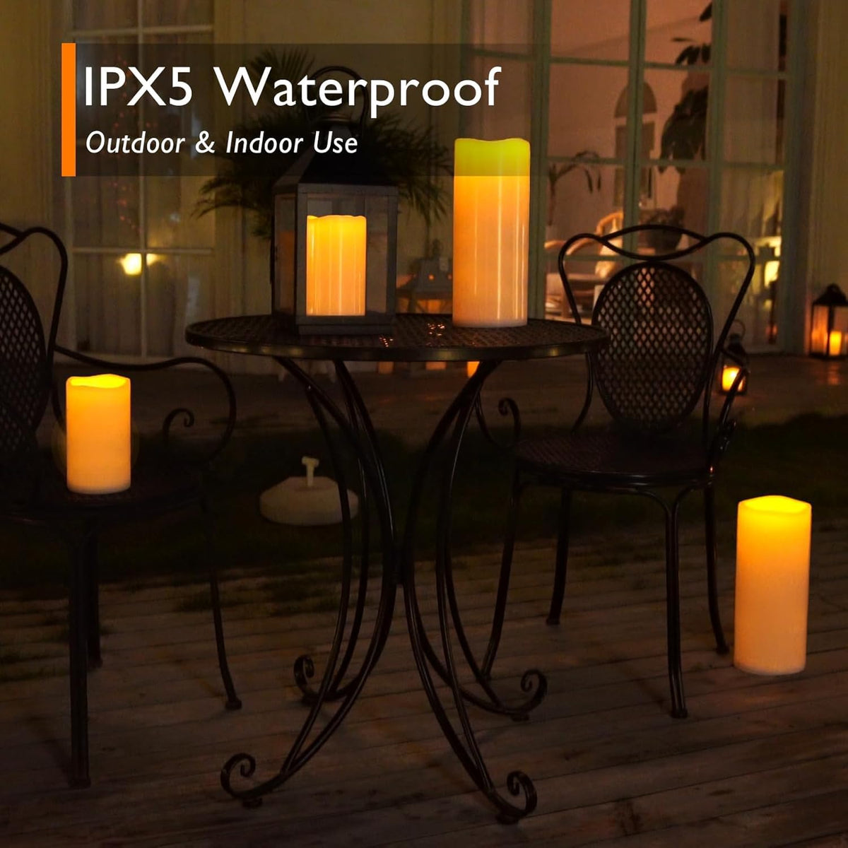5x12 Waterproof Flameless Candles