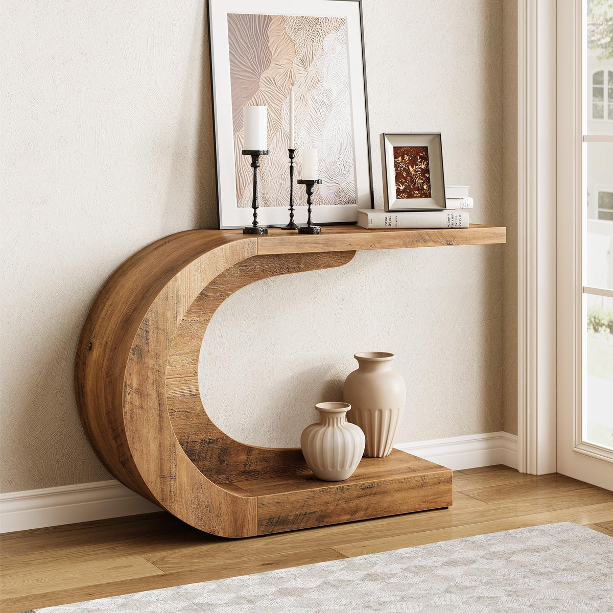 43.3 Inch Farmhouse Console Table