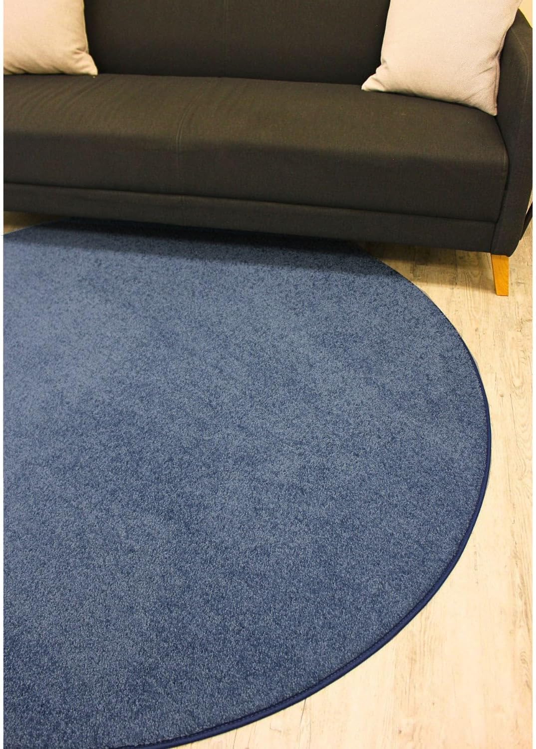 KOECKRITZ Soft and Colorful Kids Classroom Area Rugs (Passes Flammability Pill Test) Many Sizes and Bright Colors to Select from (7' x 7', Navy) - HavenBliss Decor
