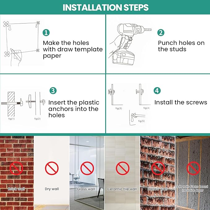 Upgrade 6 Knob Hooks Laundry Drying Rack Clothing