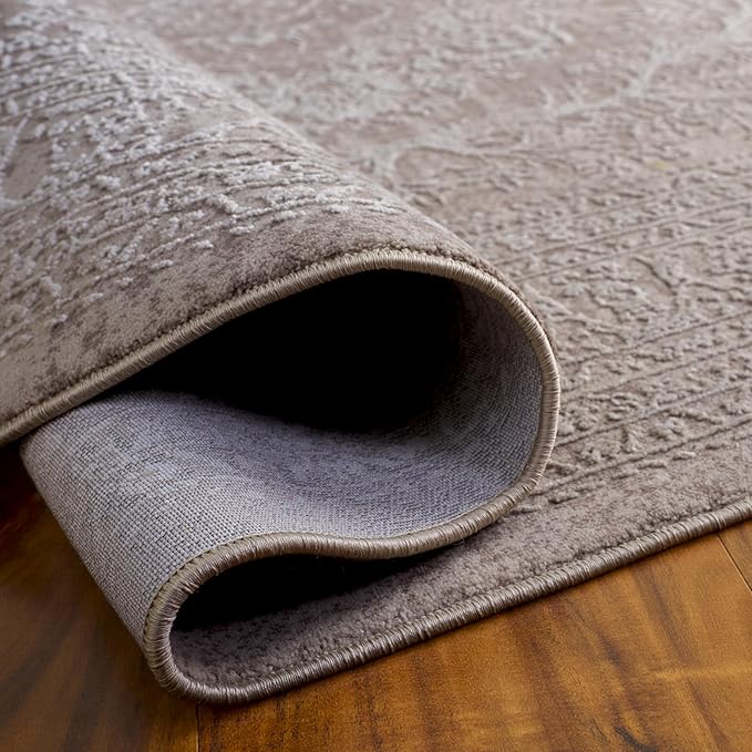 SAFAVIEH Reflection Collection Runner Rug - 2'3" x 22', Beige & Cream, Non-Shedding & Easy Cleaning, Ideal for Living Room, Dining, Bedroom (RFT668A)
