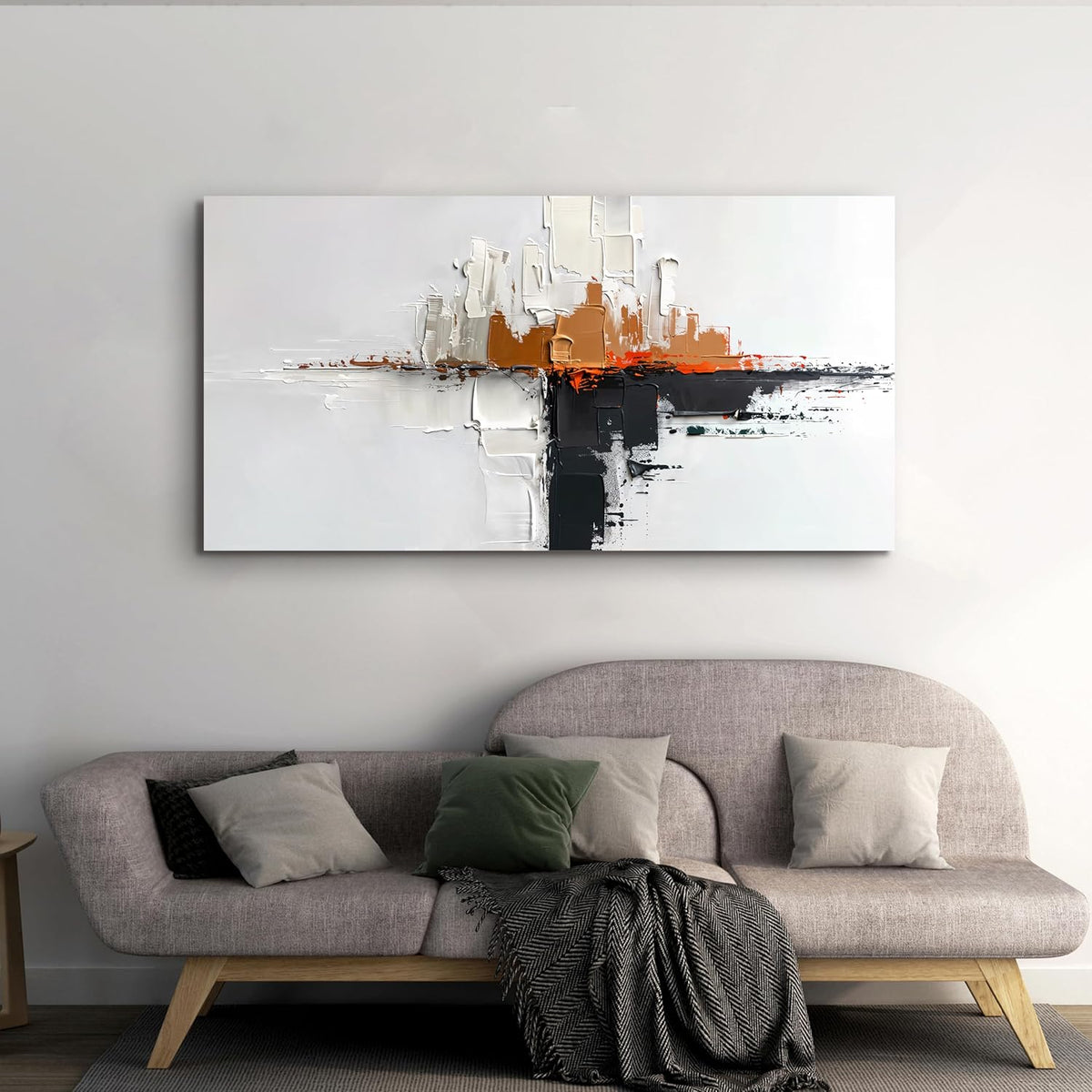 Canvas Wall Art Decor Modern Wall Art Pictures for Living Room Abstract Canvas Art Wall Decor Minimalist Black and White Wall Art Prints Artwork for Walls Office Room HomeDecor Aesthetic 20" X 40"