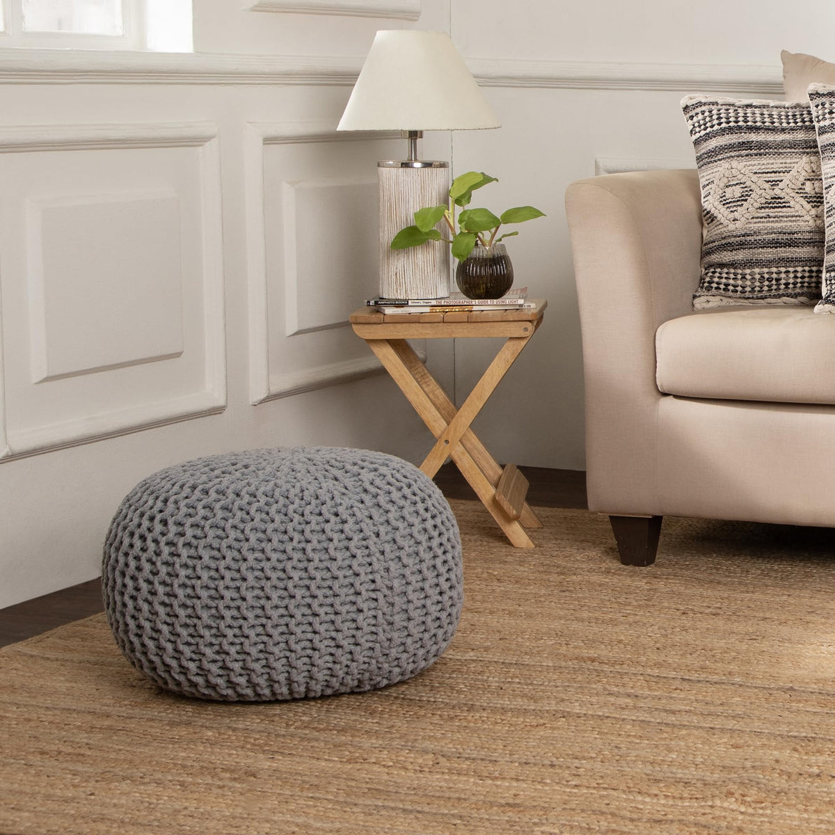 Round Pouf Ottoman