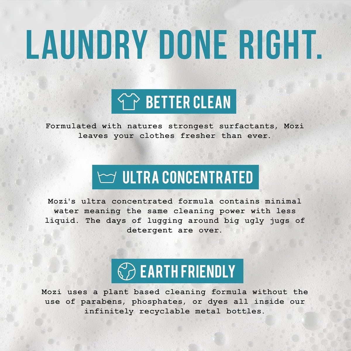 Laundry Detergent Liquid, Unscented, 50+ Loads, Concentrated, Non toxic, Plant Based Enzyme Cleaner, Phosphate & Paraben Free, Long Lasting Luxury Clean, Scent Free, 32 oz Recyclable Bottle - HavenBliss Decor