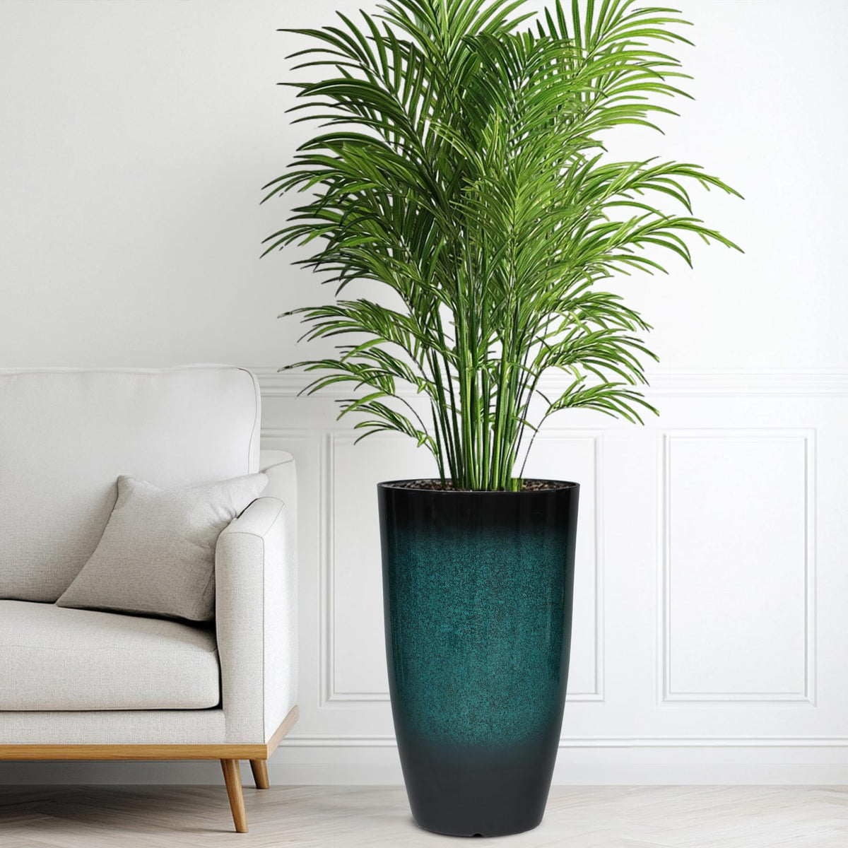 Autodaya 24" Tall Large Outdoor Planters for Plants Set of 2 (2 Count)