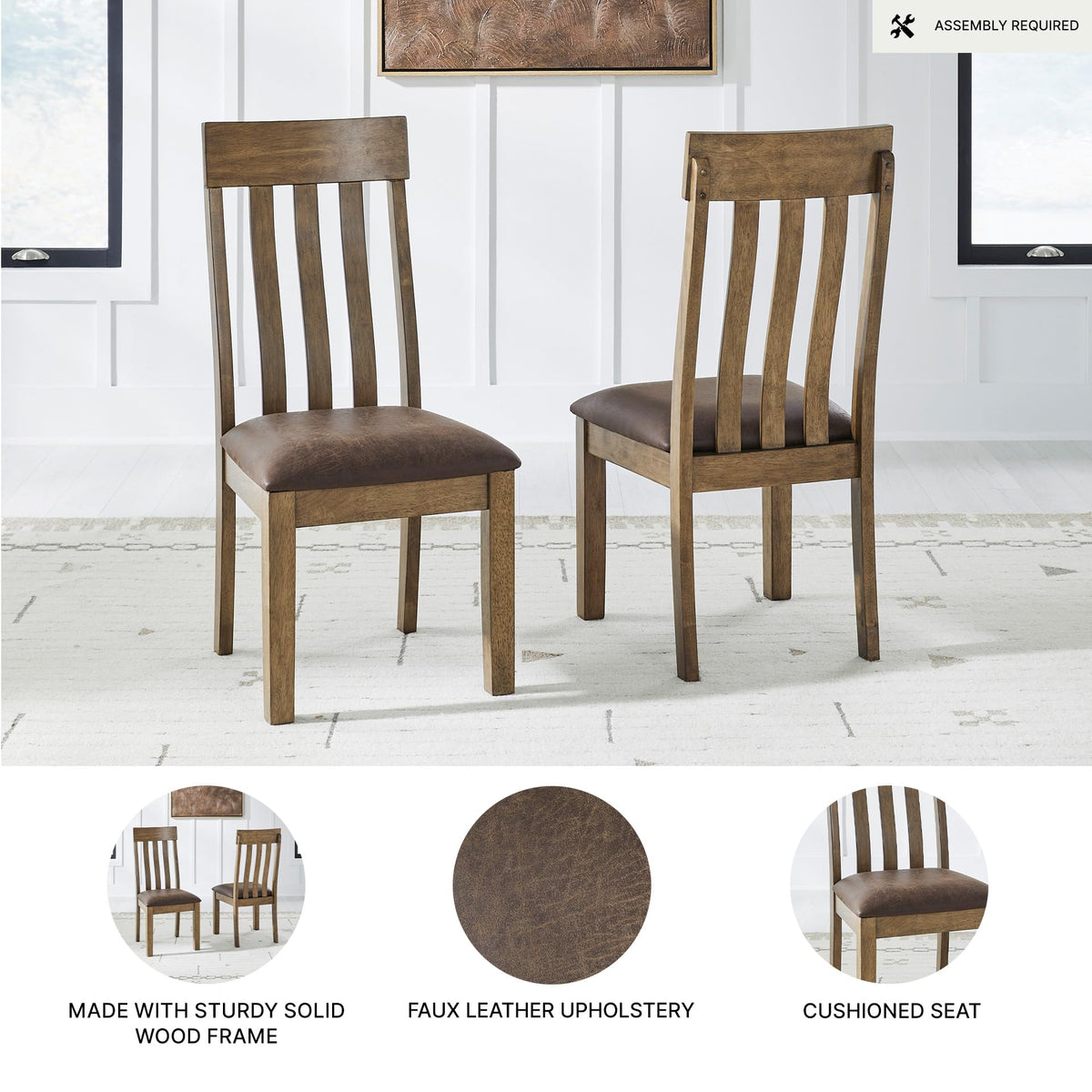 Vallister Dining Chairs Set of 2 (2 Count)