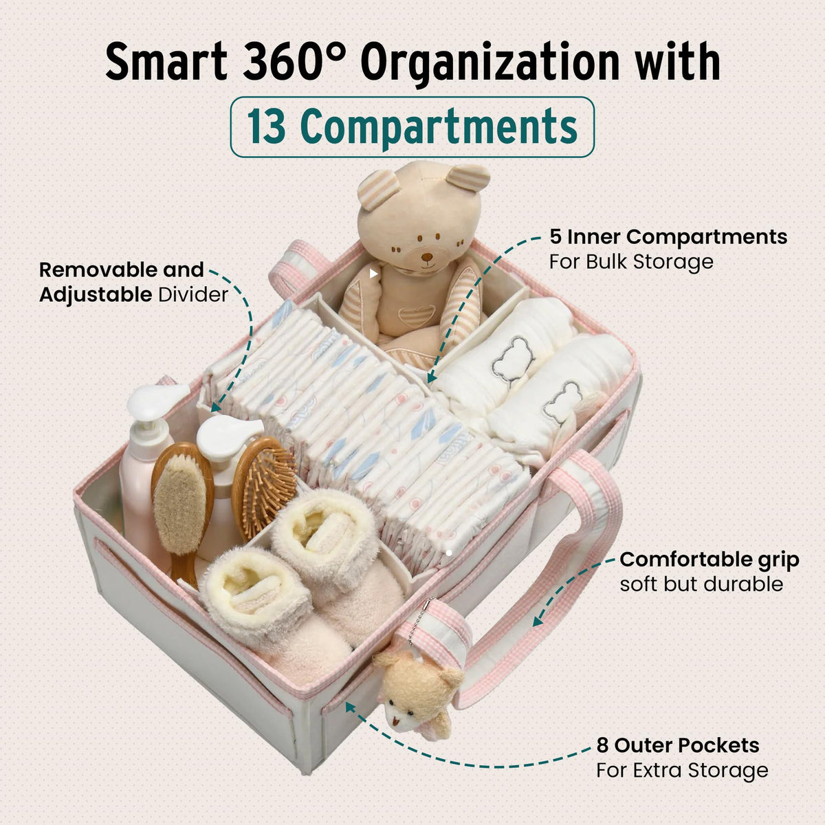 Baby Diaper Caddy Organizer