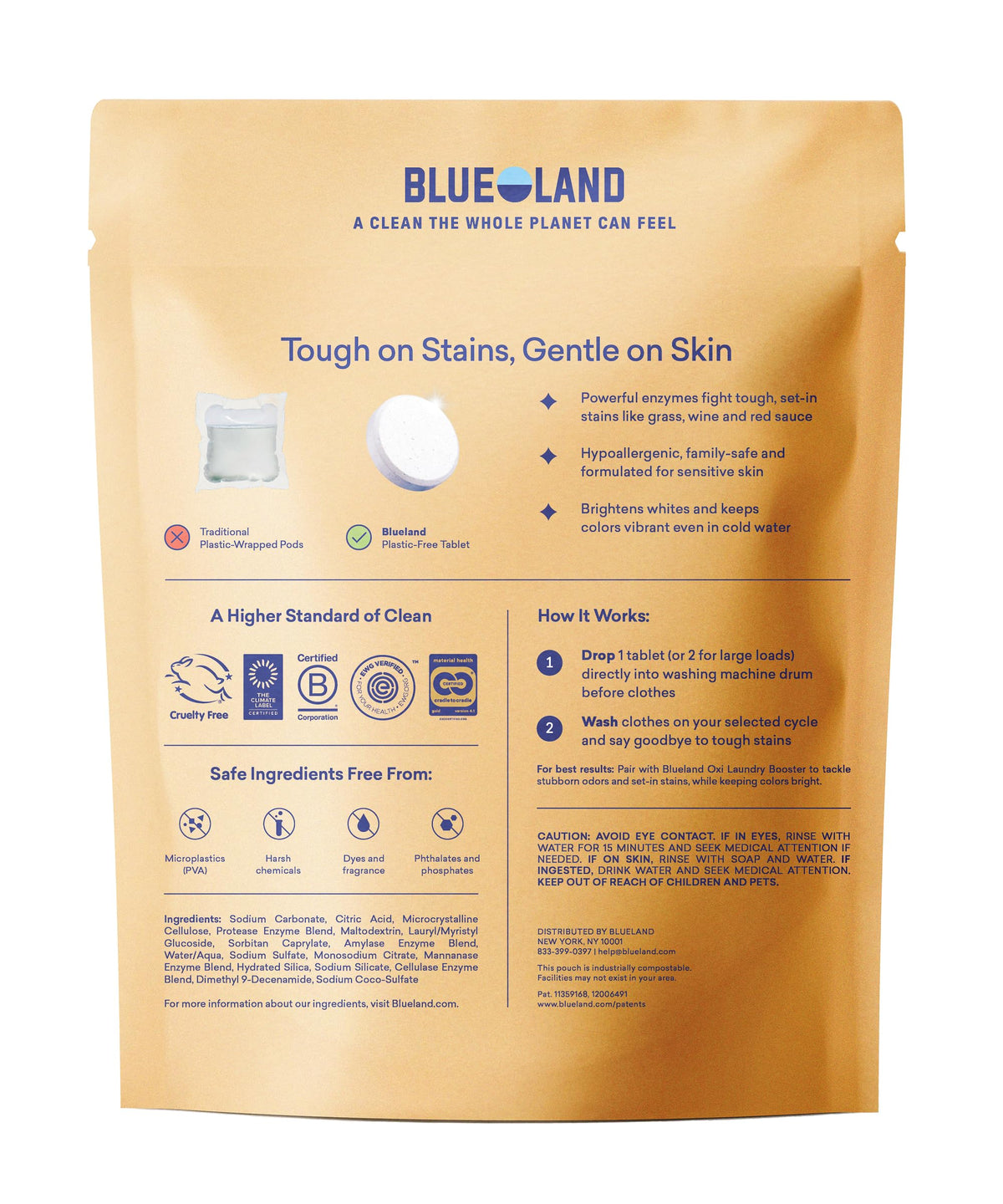 100% Plastic Free Laundry Detergent Tablets (60 Count)